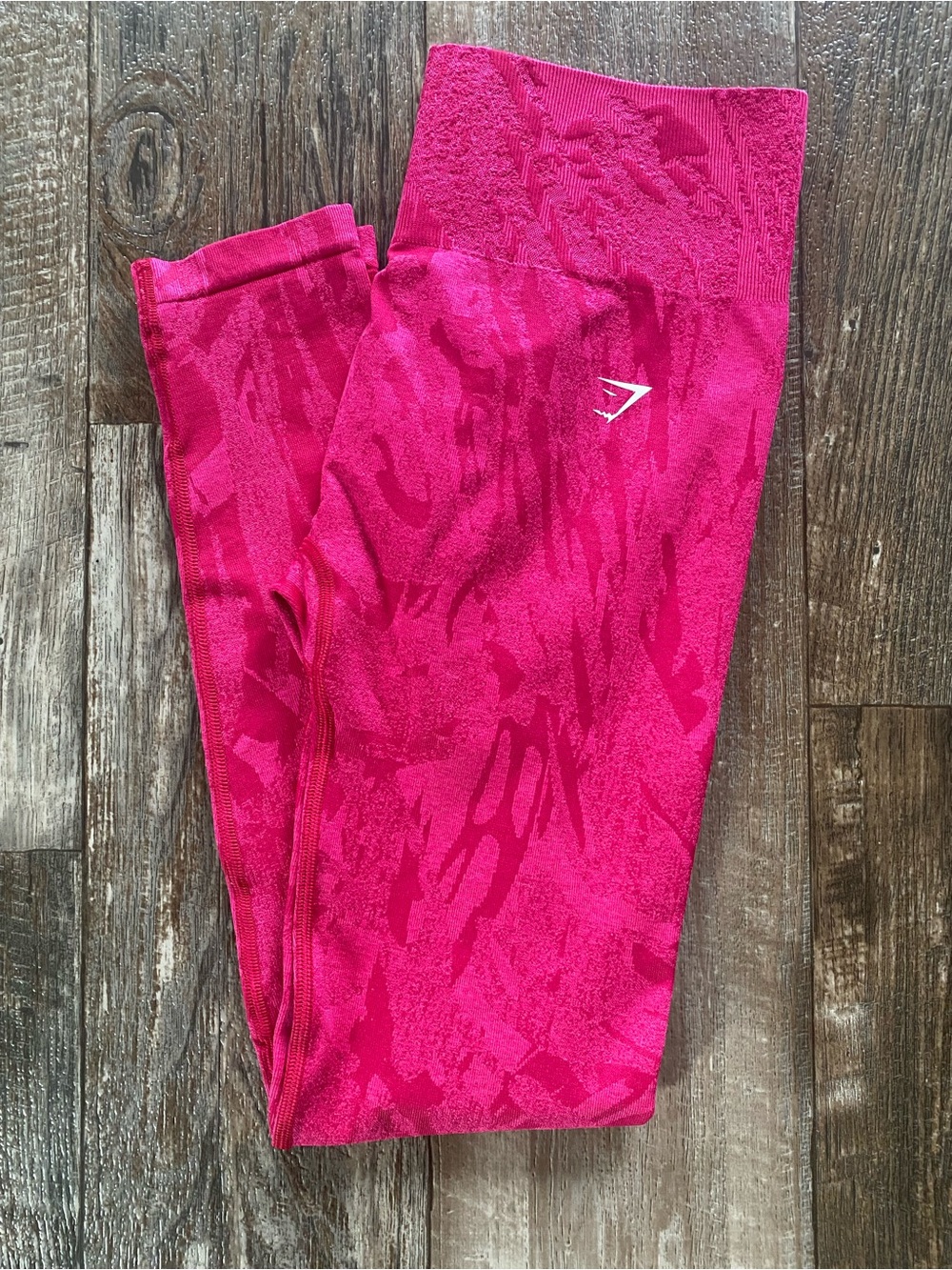 Gymshark Pink Camo Seamless Leggings